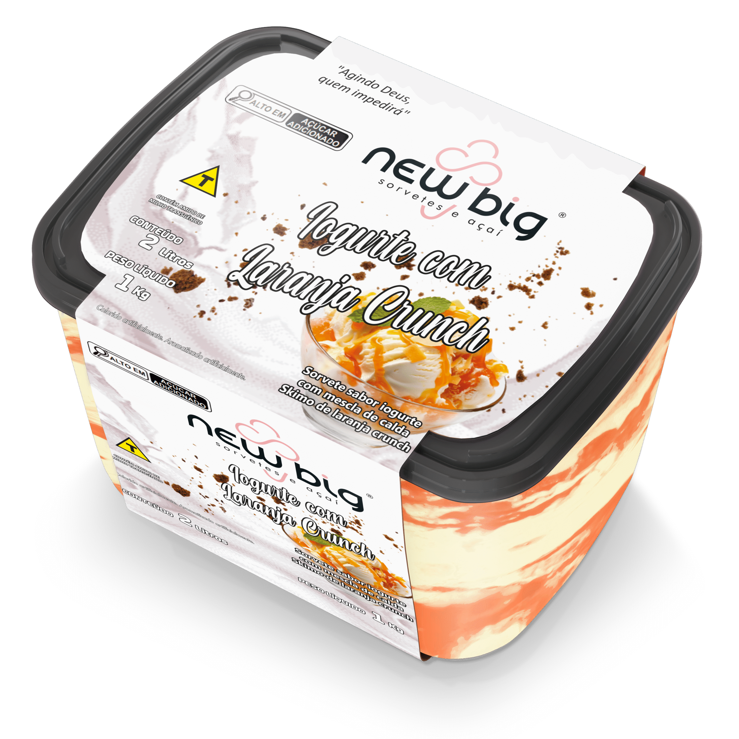 Iogurte com Laranja Crunch